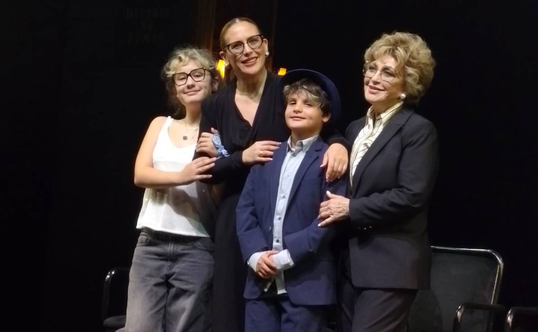 Angélica Vale  habló sobre su divorcio acompañada de su madre Angélica María, y de sus dos hijos, Angélica Masiel, de 13 años, y Daniel Nicolás, de 11 años.
FOTO: Sughey Baños/EL UNIVERSAL.