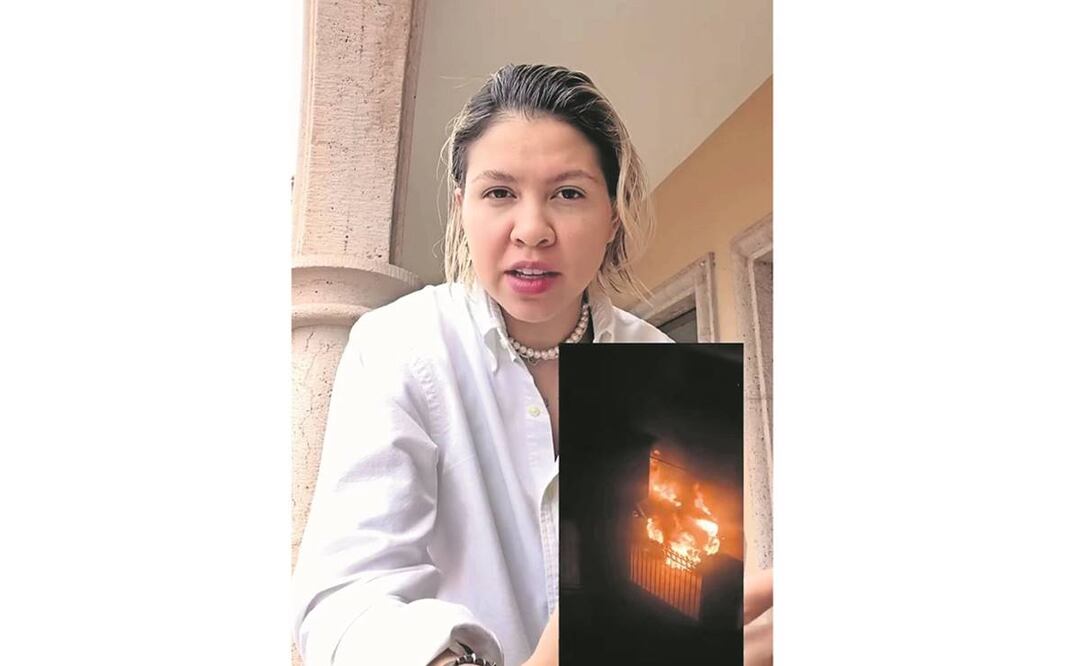 La cantante e influencer difundió un video en redes sociales donde mostró imágenes de vehículos incendiados. Foto: Tomada de video