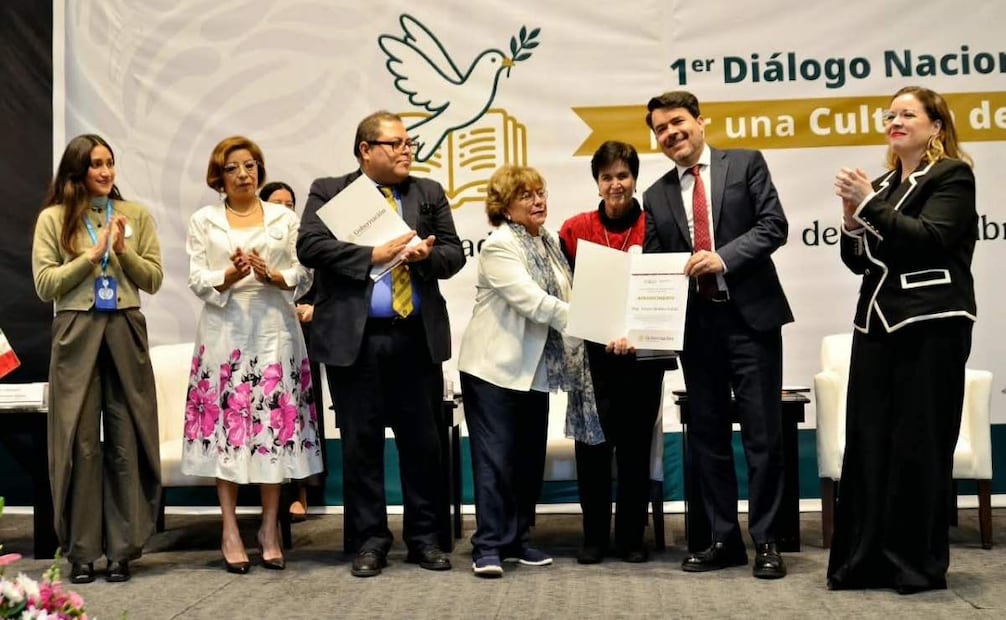 Celebración del Primer Diálogo Nacional por una Cultura de Paz, organizado por la Secretaría de Gobernación (Segob). Foto: X @arturomedinap