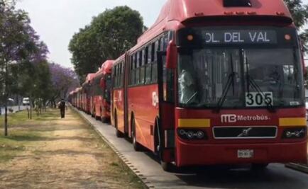 Trabajadores del Metrobús suspenden servicio por pago atrasado de salarios