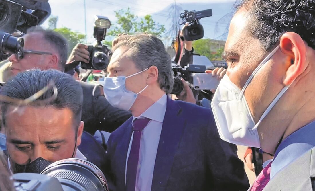 Emilio Lozoya, exdirector de Pemex durante el sexenio de Enrique Peña Nieto, el miércoles a su llegada al Reclusorio Norte, donde permanece detenido. Foto: ARCHIVO EL UNIVERSAL