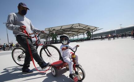 "Está enorme, está bonito", dicen tras paseo ciclista en el nuevo aeropuerto Felipe Ángeles