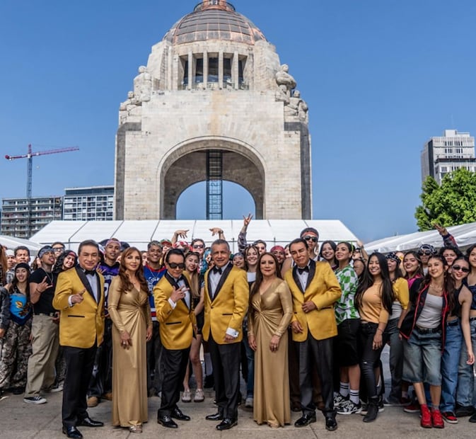 Los Ángeles Azules en el Monumento a la Revolución. Foto: OcesaSeitrack.