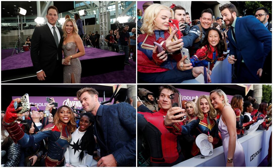 En la premier de  "Avengers: Endgame". Fotos: Reuters