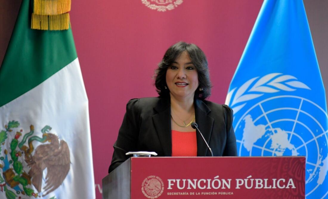 Irma Eréndira Sandoval, secretaria de la Función Pública. Foto: SFP