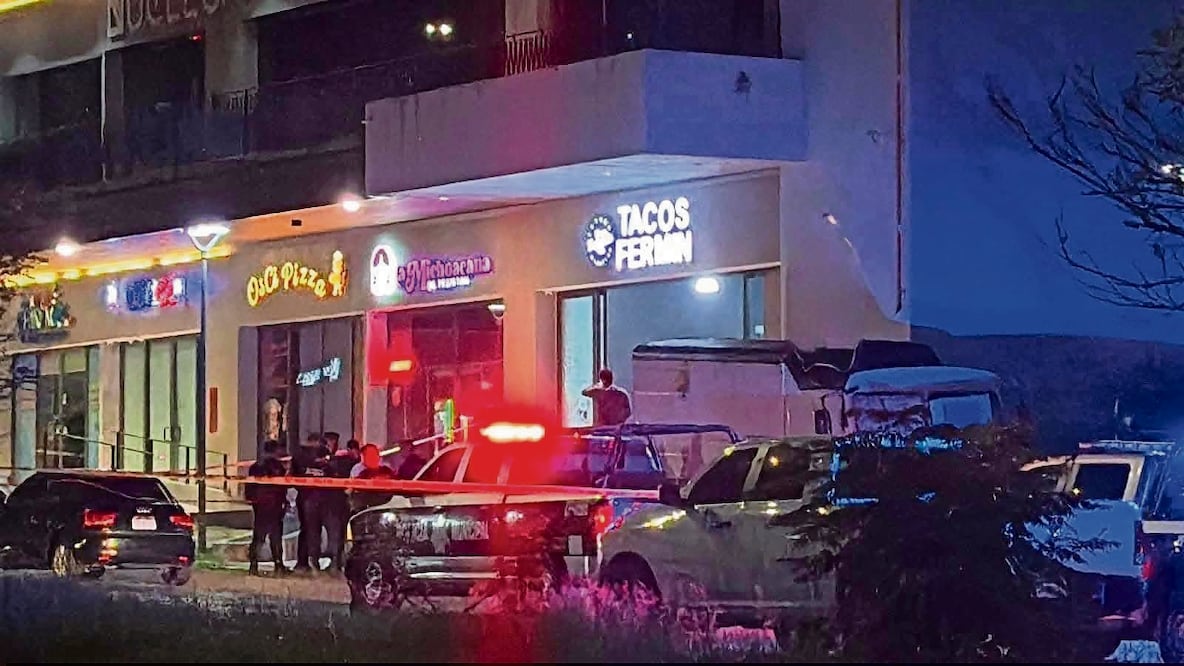 Hombres armados abrieron fuego contra un grupo de comensales en una taquería de Zapopan. Foto: Especial