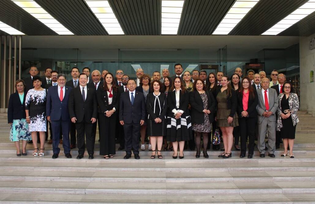 El presidente del Poder Judicial de la Ciudad de México, magistrado Rafael Guerra Álvarez, en reunión con jueces de control. Foto: Especial
