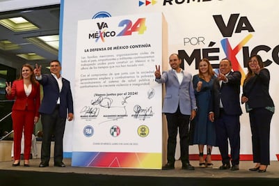 PAN, PRI y PRD trabajarán con la sociedad para 2024