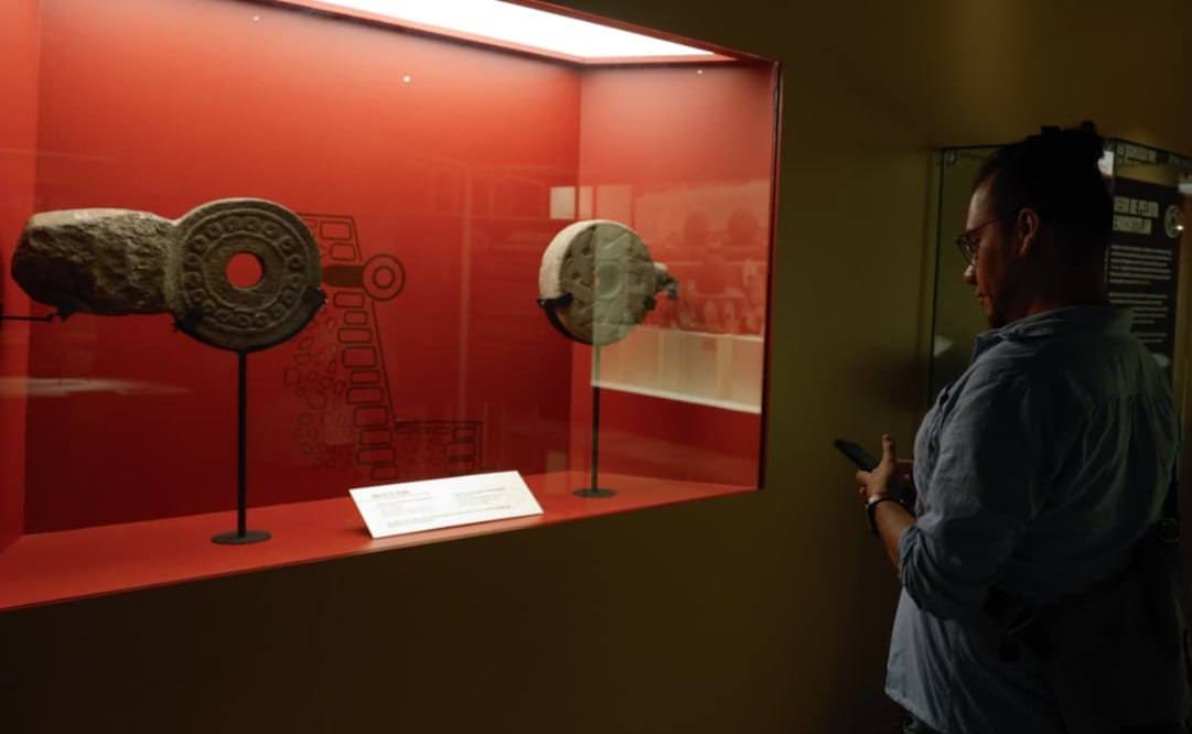 Aspectos de la exhibición "El juego de pelota en Tenochtitlan". Foto: Museo del Templo Mayor.