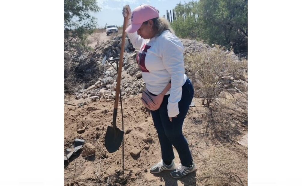 El colectivo tuvo acompañamiento de elementos de la Guardia Nacional, Comisión Estatal de Búsqueda de Personas, Policía Estatal y Agencia Ministerial de Investigación Criminal (AMIC). Foto: Madres Buscadoras de Sonora