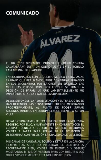 Comunicado de Edson Álvarez - Foto: @edsonnalvarez en Instagram