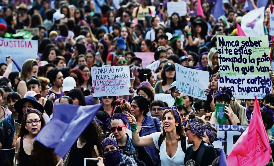 A protest against violence against women took place on Saturday in Mexico City - Photo: Juan Carlos Reyes García/EL UNIVERSAL