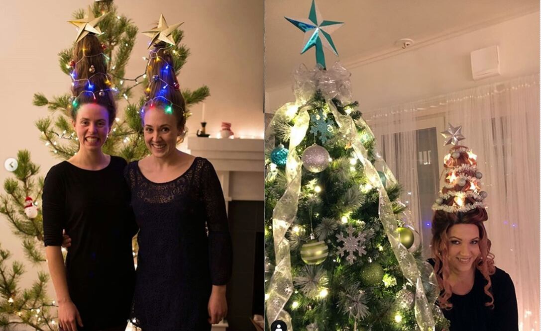 Conviértete en un pino navideño estas fiestas y brilla como nadie  /  Foto: Instagram cassandbran.climb y  cruelladenil 