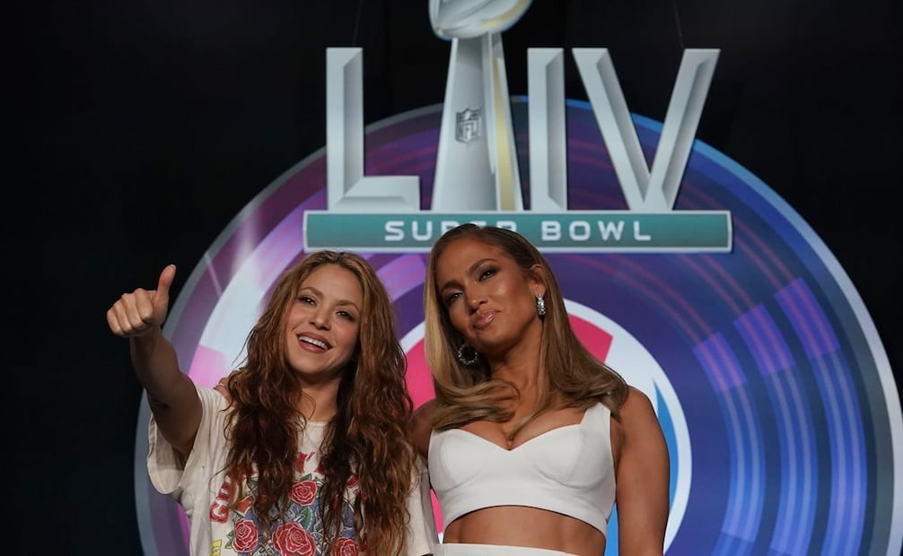 Sahkira y Jennifer Lopez. Foto: AFP