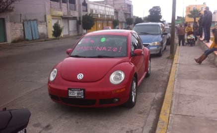 Protestan contra alza de gasolina en Hidalgo