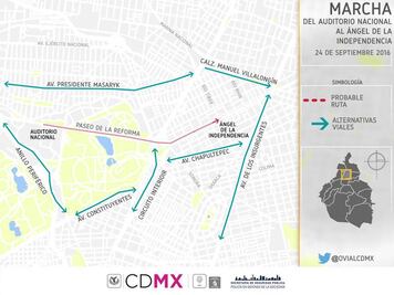 Mapa. Marcha y concentración de este sábado contra y a favor de uniones gay