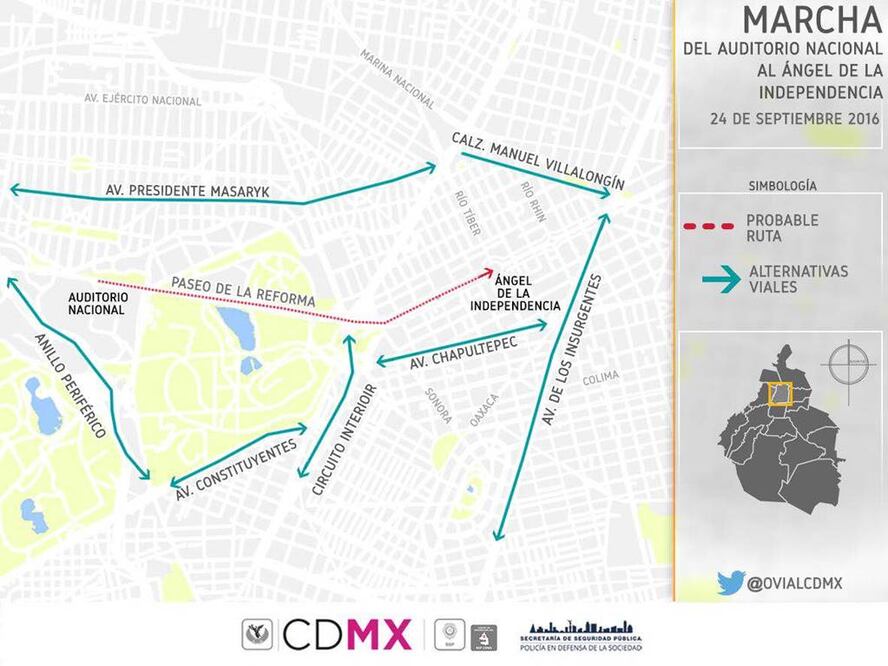 Imágenes proporcionadas por el gobierno capitalino
