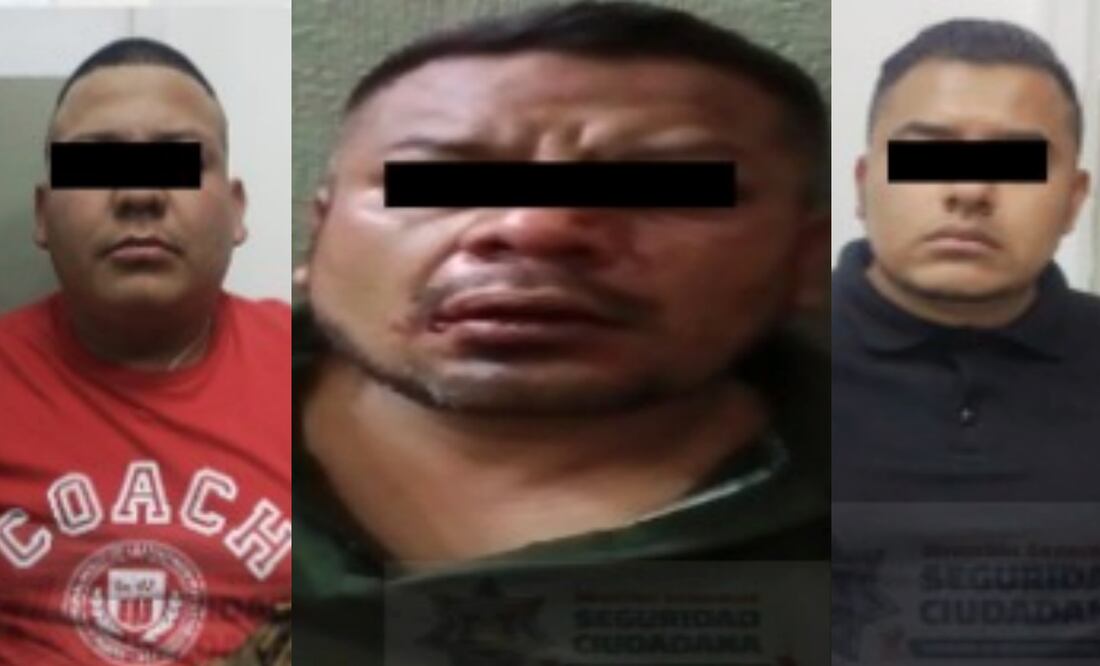 Manuel Castro Jerónimo, Jonathan Castro Jerónimo y Juan Jesús Aguirre Alaguna son condenados a 40 años de cárcel por el delito de extorsión en el Edomex (06/06/2025). Foto: Especial