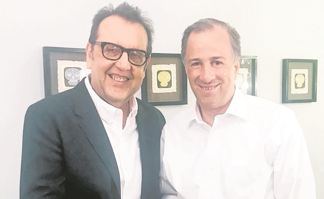 El historiador César Moheno y el candidato José Antonio Meade. (CORTESÍA)