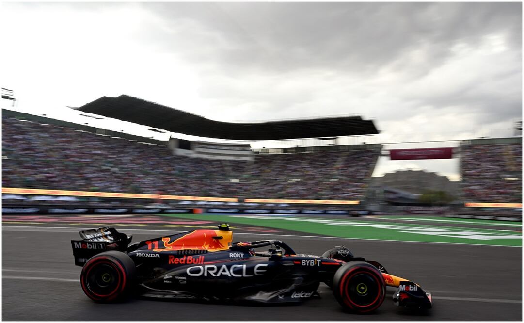 El monoplaza de 'Checo' Pérez en el GP de México / FOTO: AFP