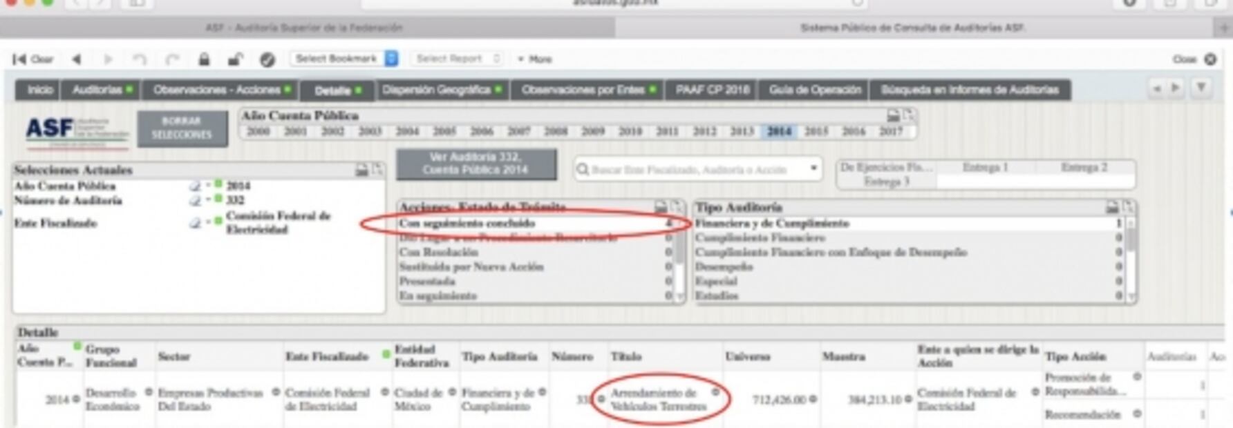 Carta. Resueltas, observaciones de la ASF: Ochoa 