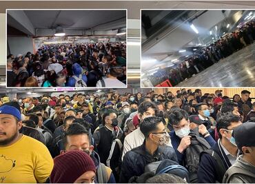 Se desborda Metro Pantitlán: usuarios desesperados piden ayuda hasta a la GN FOTOS y VIDEOS