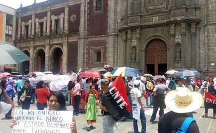 CNTE llega a Santo Domingo tras protestar en Zócalo