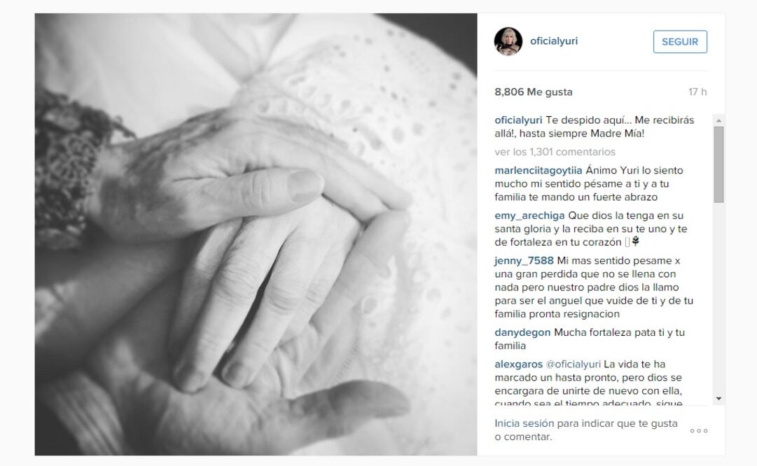 FOTO: Instagram oficialyuri