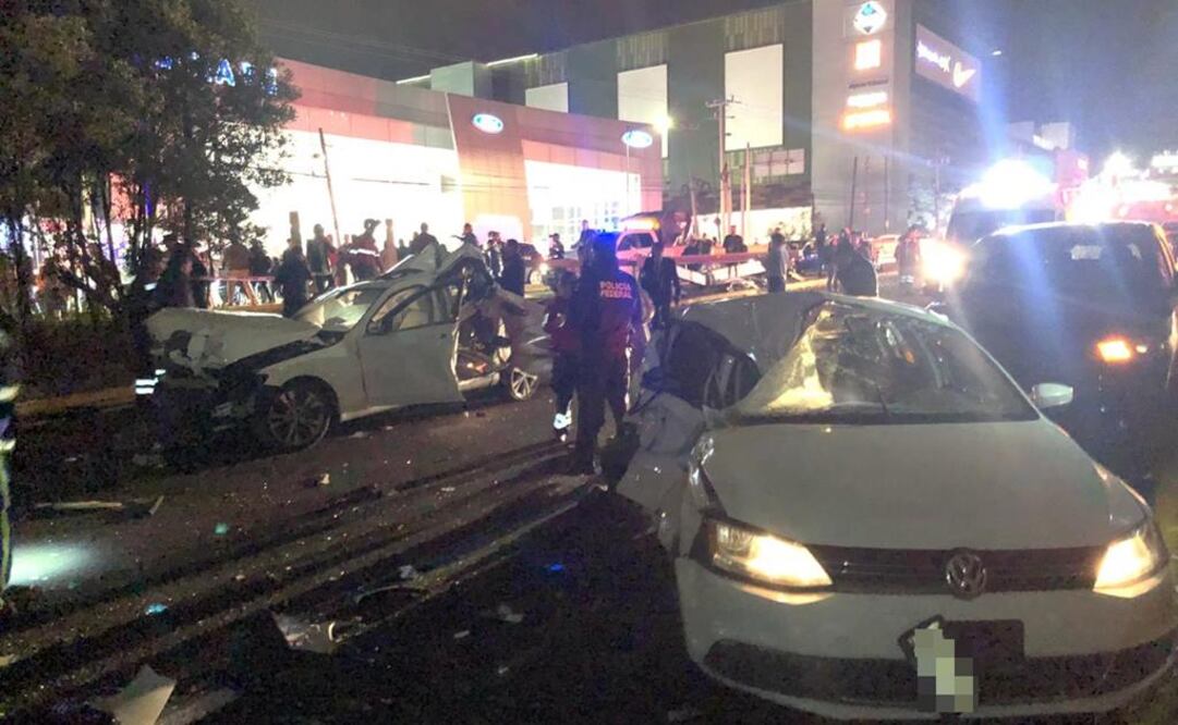 El accidente en puerta Santa Fe, en la México-Toluca