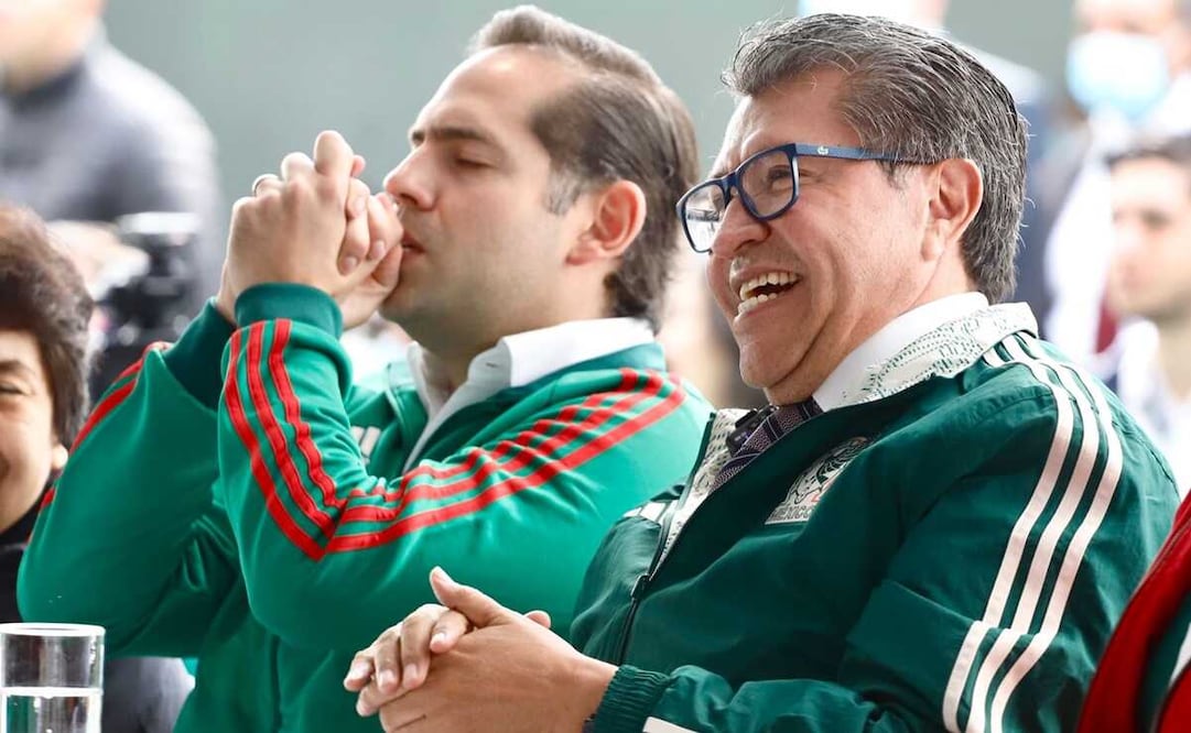 El grito de gol se ahogó en la garganta del senador Ricardo Monreal Ávila, quien había pronosticado un 2-1 en favor de México. Foto: Berenice Fregoso / EL UNIVERSAL 