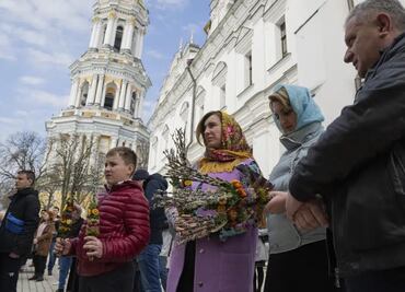 Ucranianos celebran el Domingo de Ramos en Kiev