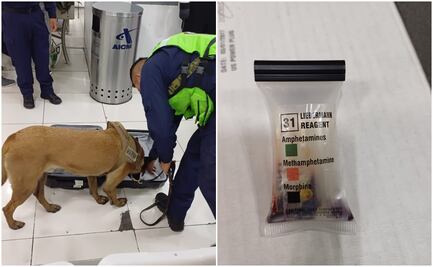 Marina asegura siete paquetes de droga en el AICM a ciudadano de nacionalidad alemana