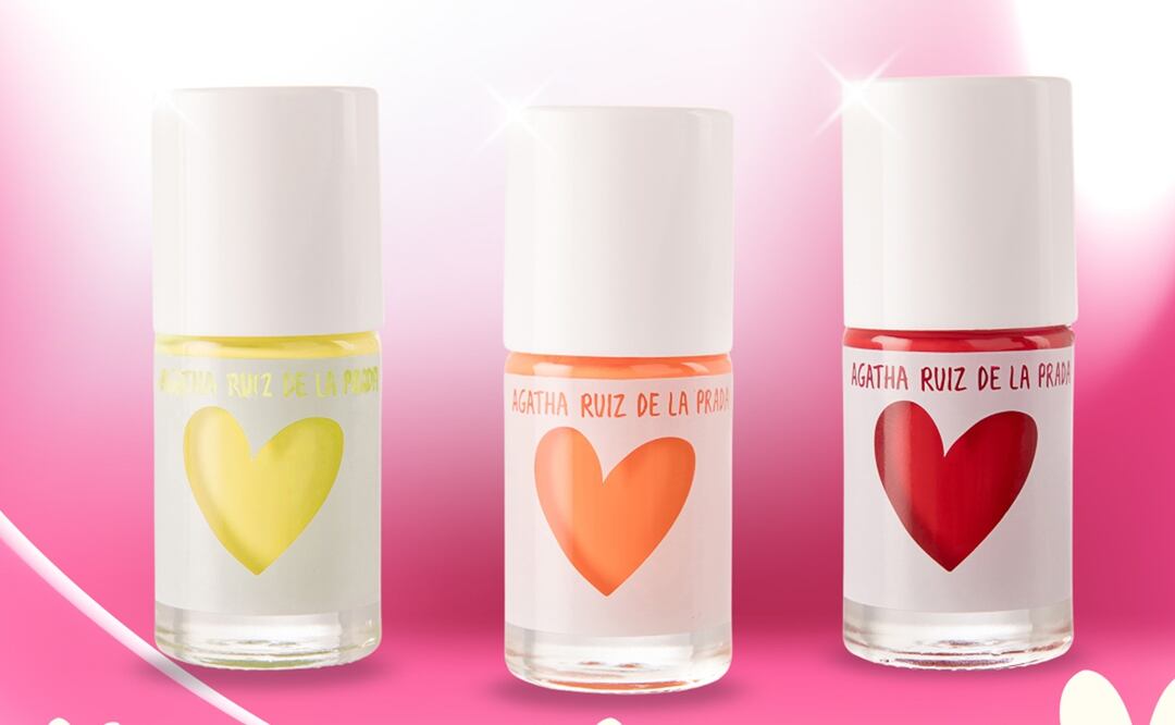 Los esmaltes de uñas de Ágatha Ruiz de la Prada están disponibles en México. Foto: Cortesía