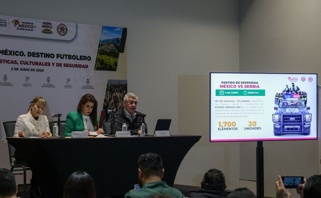 Secretaría de Seguridad Edomex prepara operativo para partido México vs Serbia; desplegará mil 730 elementos.
Foto: Santiago Cadena.