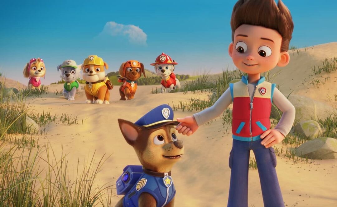 La patrulla canina va al rescate de Adventure City en el filme. Foto: Cortesía: Paramount Animation.