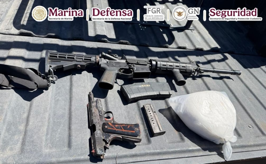 Detención de dos miembros del Cártel de Sinaloa. Foto: especial