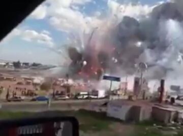 Difunden video de explosión en Tultepec