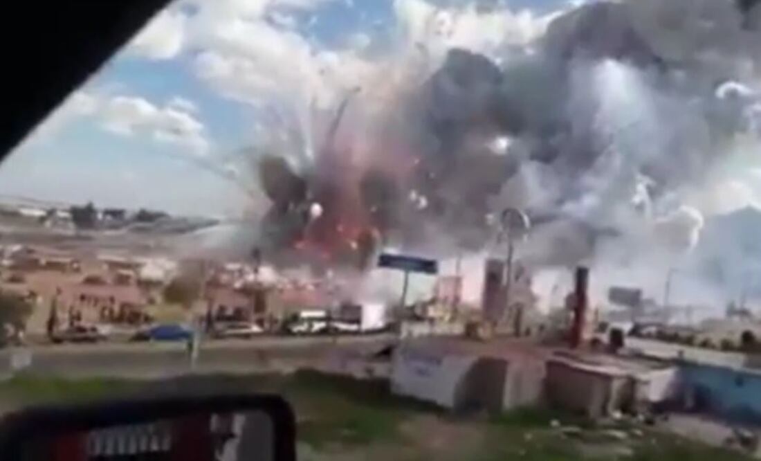 Difunden video de explosión en Tultepec