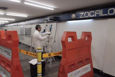 Medirán calidad del aire al interior del Metro