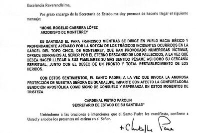 Lamenta tragedia en penal de Topo Chico