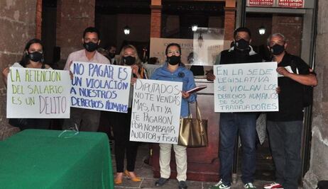 Trabajadores del Poder Legislativo de Michoacán también a paro ante falta de pago 