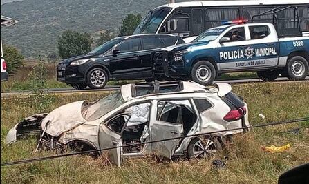 Equipo de seguridad de Alicia Bárcena se accidenta en la carretera México-Pachuca; hay un muerto