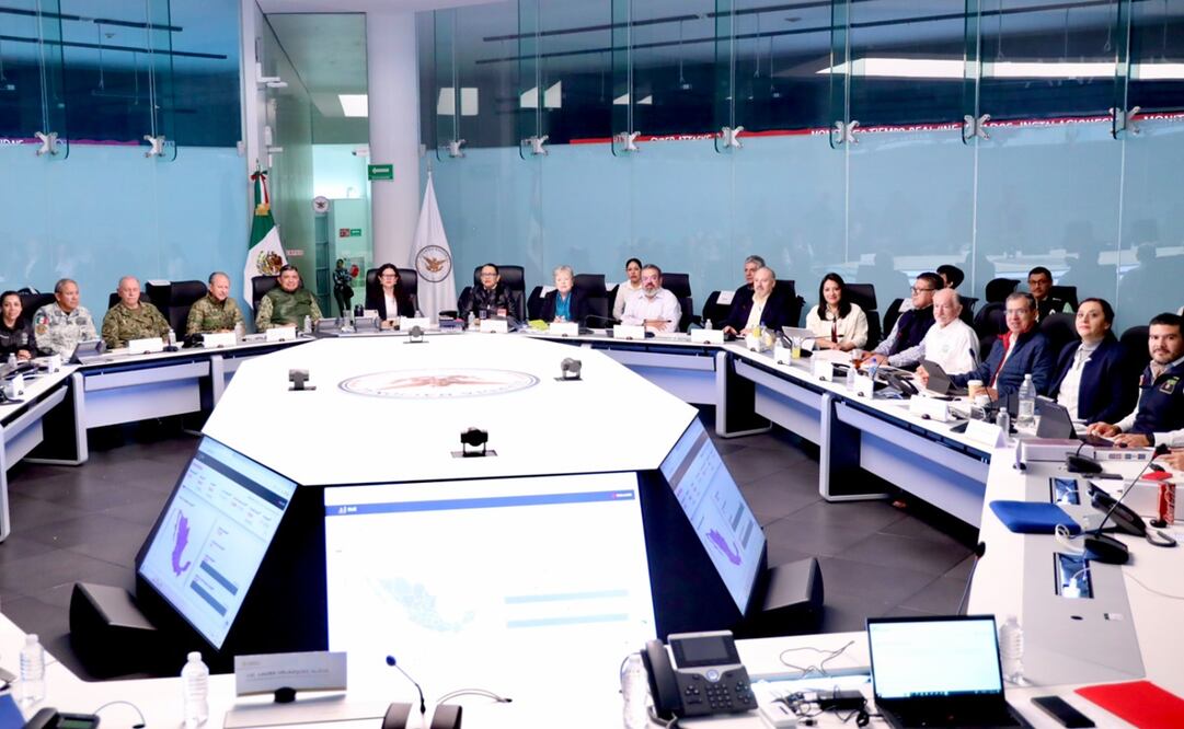 Mesa de seguridad para las elecciones 2024. Foto: Segob