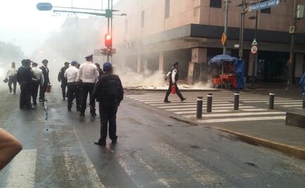 ​Reportan explosión de mufa en Eje Central