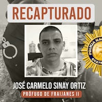 Recapturan a "Inquieto", uno de los 20 pandilleros del Barrio 18 fugados de prisión en Guatemala en octubre de 2025; suman 8 reos localizados 