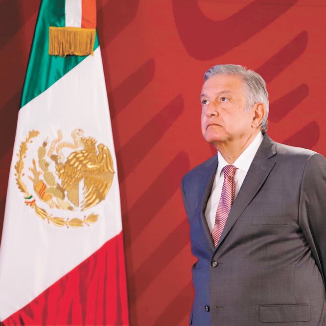 El presidente Andrés Manuel López Obrador destacó el papel de las Fuerzas Armadas y de la Segob en la lucha contra la delincuencia. BERENICE FREGOSO. EL UNIVERSAL