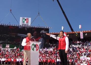 Omar Fayad rinde protesta como candidato del PRI en Hidalgo