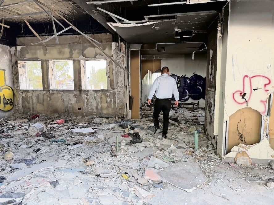 El inmueble en Ciudad Cuauhtémoc, en Ecatepec, ahora es un espacio devastado. Foto: Especial