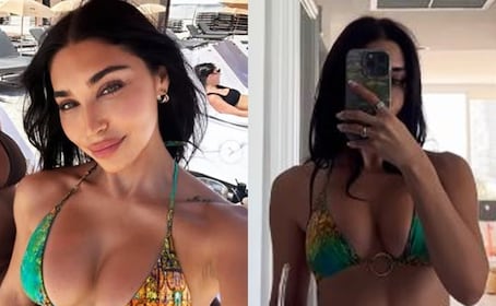 Exnovia de Justin Bieber ‘enamora’ con diminuto bikini verde en las playas de Miami 