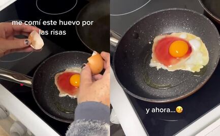 VIDEO: Come huevo con clara roja y termina en el hospital, ¿por qué es peligroso?